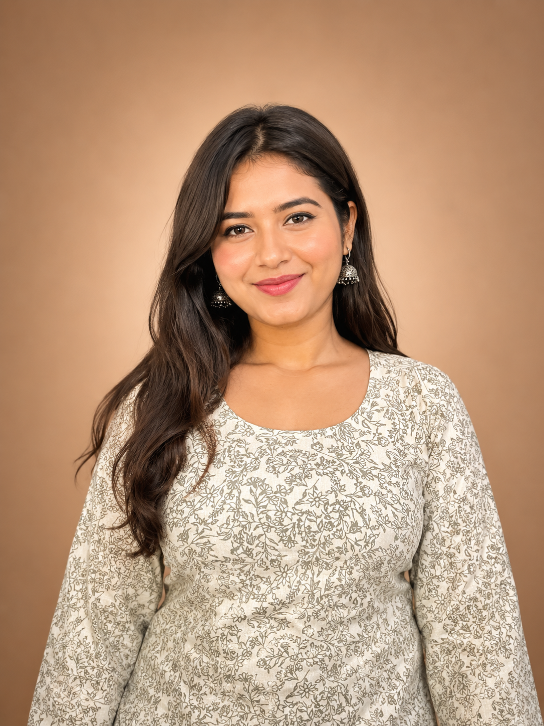 Saanvi- White Bell Sleeves Corset Back Kurti