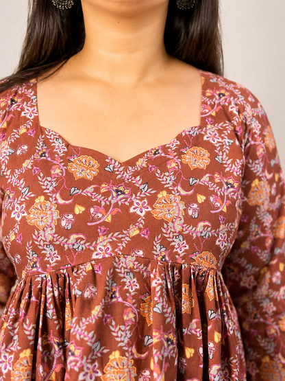 Nayra - Multi Color Frock Kurti