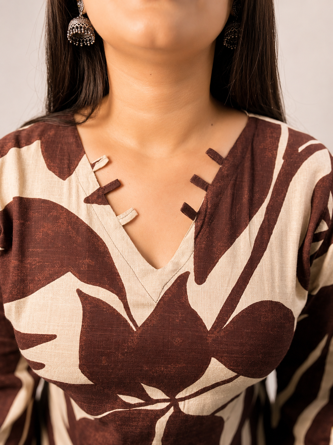 Inaya - Bell Sleeves Corset Back Kurti