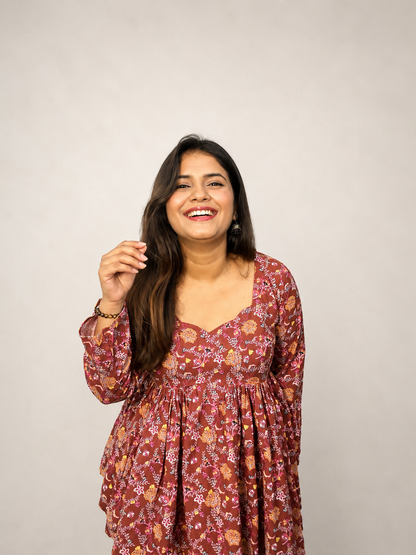 Nayra - Multi Color Frock Kurti